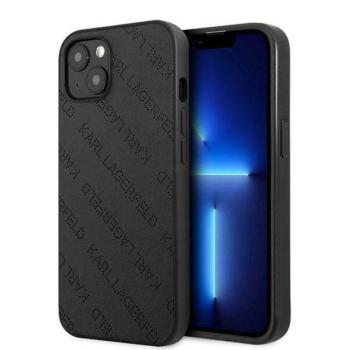 Karl Lagerfeld KLHCP13MPTLK iPhone 13 6,1&quot; keménytok fekete perforált Allover kép