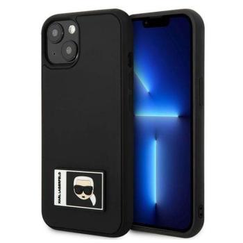 Karl Lagerfeld KLHCP13S3DKPK iPhone 13 mini 5,4&quot; fekete keménytok ikonikus Patch kép