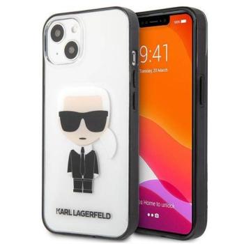 Karl Lagerfeld KLHCP13SHIKCK iPhone 13 mini 5,4&quot; átlátszó ikonikus Karl Lagerfeld tok kép