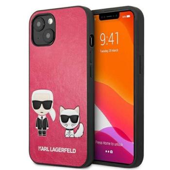 Karl Lagerfeld KLHCP13SPCUSKCP iPhone 13 mini 5,4&quot; fukszia ikonikus Karl &amp; Choupette keménytok kép