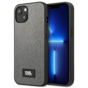 Karl Lagerfeld KLHCP13SSFMP2DG iPhone 13 mini 5,4&quot; keménytok ezüst Saffiano Plaque kép
