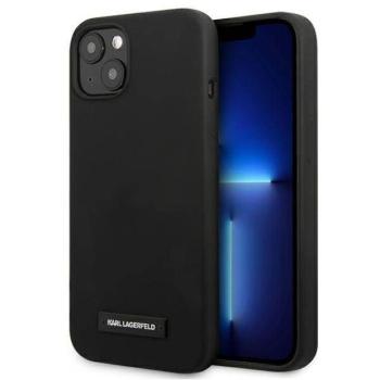 Karl Lagerfeld KLHCP13SSLMP1K iPhone 13 mini 5,4&quot; keménytok fekete Silicone Plaque kép