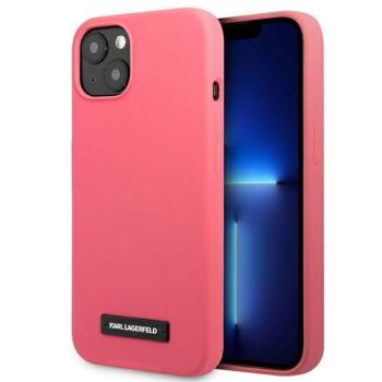 Karl Lagerfeld KLHCP13SSLMP1PI iPhone 13 mini 5,4&quot; keménytok fukszia Silicone Plaque kép
