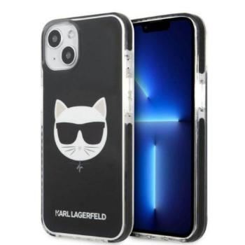 Karl Lagerfeld KLHCP13STPECK iPhone 13 mini 5,4&quot; keménytok fekete Choupette fej tok kép