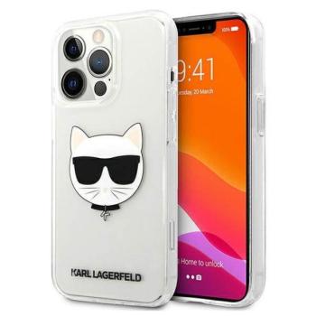 Karl Lagerfeld KLHCP13XCTR iPhone 13 Pro Max 6,7&quot; keménytok átlátszó Choupette fej tok kép