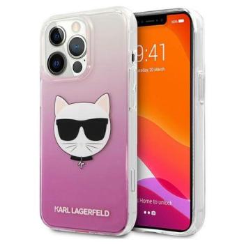 Karl Lagerfeld KLHCP13XCTRP iPhone 13 Pro Max 6,7&quot; keménytok rózsaszín Choupette fej tok kép