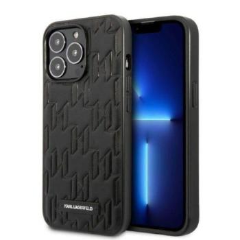 Karl Lagerfeld KLHCP13XMNMP1K iPhone 13 Pro Max 6,7&quot; keménytok fekete Monogram Plaque tok kép