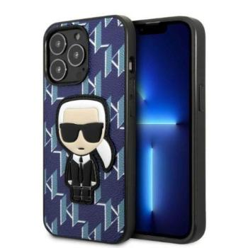 Karl Lagerfeld KLHCP13XPMNIKBL iPhone 13 Pro Max 6,7&quot; keménytok kék Monogram ikonikus Patch tok kép