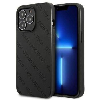 Karl Lagerfeld KLHCP13XPTLK iPhone 13 Pro Max 6,7&quot; keménytok fekete Perforált Allover tok kép