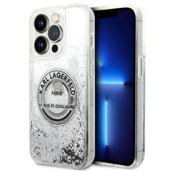 Karl Lagerfeld KLHCP14LLCRSGRS iPhone 14 Pro 6,1&quot; ezüst folyékony csillogó kristályos RSG keménytok kép