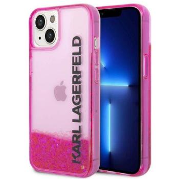 Karl Lagerfeld KLHCP14MLCKVF iPhone 14 Plus 6,7&quot; rózsaszín keménytok folyékony Glitter kép