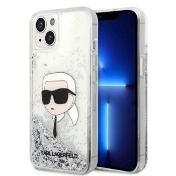 Karl Lagerfeld KLHCP14MLNKHCH iPhone 14 Plus / 15 Plus 6,7&quot; ezüst keménytok csillogó Karl Head kép