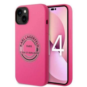 Karl Lagerfeld KLHCP14MSRSGRCF iPhone 14 Plus / 15 Plus 6,7&quot; keménytok rózsaszín szilikon RSG kép
