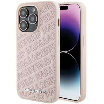 Karl Lagerfeld KLHCP15XPQQKPPMP iPhone 15 Pro Max 6.7&quot; rózsaszín keménytok steppelt K mintával kép