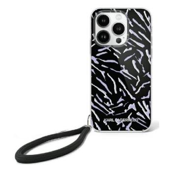 Karl Lagerfeld KLHCP16MHZBPKCCU Zebra With Cord tok iPhone 16 Plus - lila kép