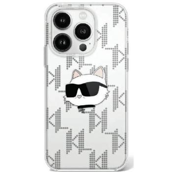 Karl Lagerfeld KLHCP16XHKLPCHT IML Choupette Head Electroplated keménytok iPhone 16 Pro Max - átlátszó kép