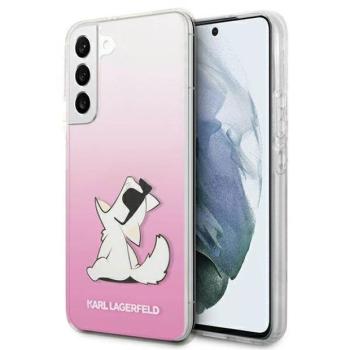 Karl Lagerfeld KLHCS22MCFNRCPI S22+ S906 keménytok rózsaszín Choupette Eat tok kép