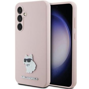 Karl Lagerfeld KLHCS23FESMHCNPP S23 FE S711 pink szilikon Choupette fém kitűző tok kép