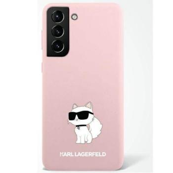 Karl Lagerfeld KLHCS23LSNCHBCP S23 Ultra S918 rózsaszín szilikon Choupette keménytok kép