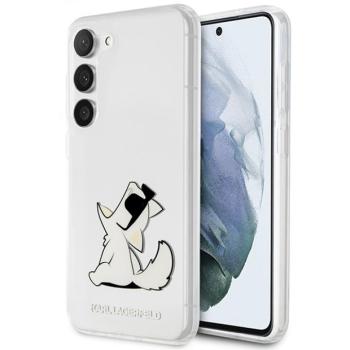 Karl Lagerfeld KLHCS23MCFNRC Samsung Galaxy S23+ S916 átlátszó keménytok Choupette Fun Karl Lagerfeld kép