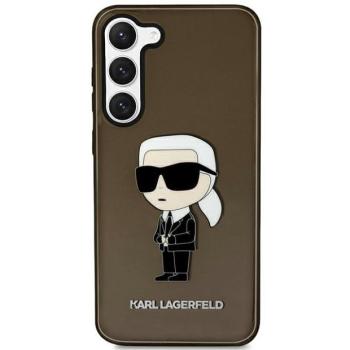 Karl Lagerfeld KLHCS23MHNIKTCK Samsung Galaxy S23+ S916 fekete keménytok ikonikus Karl Lagerfeld kép