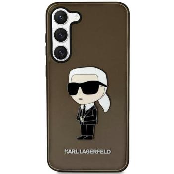 Karl Lagerfeld KLHCS23SHNIKTCK Samsung Galaxy S23 S911 fekete keménytok ikonikus Karl Lagerfeld kép