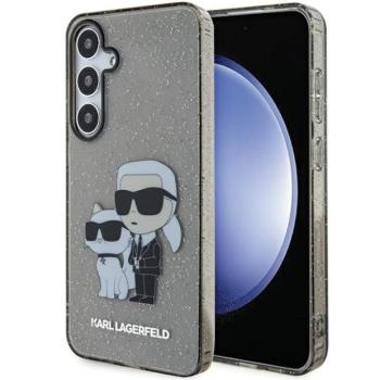 Karl Lagerfeld KLHCS24MHNKCTGK S24+ S926 fekete keménytok Glitter Karl&amp;Choupette kép