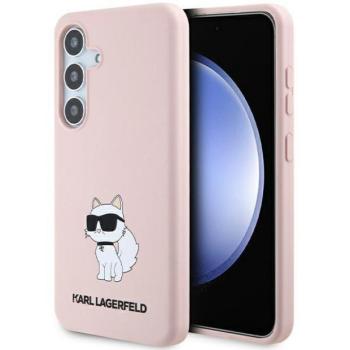 Karl Lagerfeld KLHCS24MSNCHBCP Samsung S24+ S926 keménytok rózsaszín kép