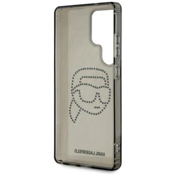 Karl Lagerfeld KLHCS25LHKHDCELK IML Rhinestones Karl Head tok Samsung Galaxy S25 Ultra - fekete kép
