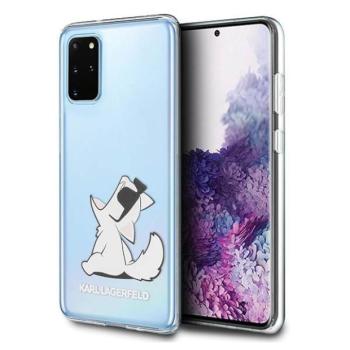 Karl Lagerfeld KLHCS67CFNRC S20+ G985 átlátszó Choupette Fun tok kép