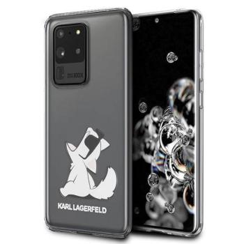 Karl Lagerfeld KLHCS69CFNRC Samsung Galaxy S20 Ultra G988 átlátszó Choupette Fun tok kép