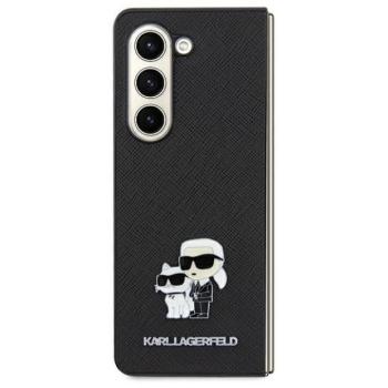 Karl Lagerfeld KLHCSA35SAKCNPK Saffiano Karl&amp;Choupette Pin keménytok Samsung Galaxy A35 - fekete kép