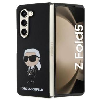 Karl Lagerfeld KLHCZFD5SNIKBCK Z Fold5 keménytok fekete szilikon ikonikus szilikon kép