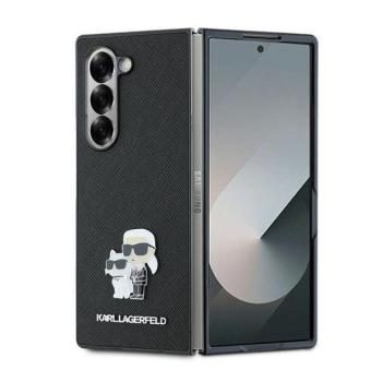Karl Lagerfeld KLHCZFD6SAPKCNPK Saffiano Metal Pin tok Samsung Galaxy Z Fold6 F956 - fekete kép