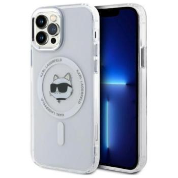 Karl Lagerfeld KLHMP12MHLSCHH IML Metal Choupette Head MagSafe-kompatibilis keménytok iPhone 12/12 Pro - fehér kép