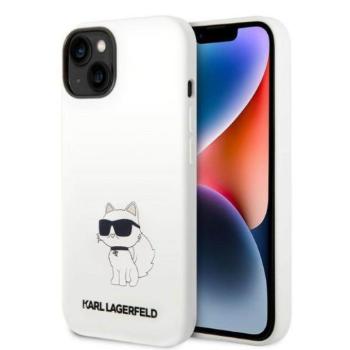 Karl Lagerfeld KLHMP14MSNCHBCH iPhone 14 Plus / 15 Plus 6,7&quot; keménytok fehér szilikon Choupette MagSafe kép