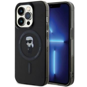 Karl Lagerfeld KLHMP14XHFCKNOK iPhone 14 Pro Max 6.7&quot; fekete keménytok IML ikonikus MagSafe kép