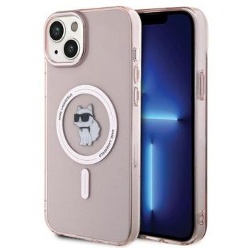 Karl Lagerfeld KLHMP15MHFCCNOP iPhone 15 Plus / 14 Plus 6.7&quot; rózsaszín keménytok IML Choupette MagSafe kép