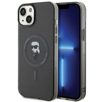 Karl Lagerfeld KLHMP15MHFCKNOK iPhone 15 Plus / 14 Plus 6.7&quot; fekete keménytok IML ikonikus MagSafe kép
