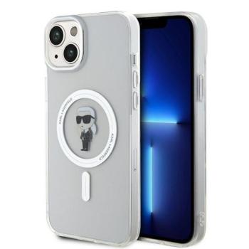 Karl Lagerfeld KLHMP15MHFCKNOT iPhone 15 Plus / 14 Plus 6.7&quot; átlátszó keménytok IML ikonikus MagSafe kép