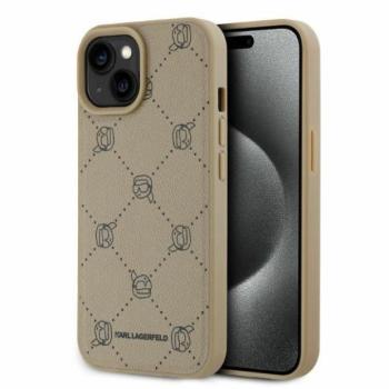 Karl Lagerfeld KLHMP15SPGKHPHE Magsafe Karl Heads tok iPhone 15 - bézs kép