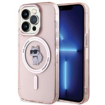 Karl Lagerfeld KLHMP15XHFCCNOP iPhone 15 Pro Max 6.7&quot; rózsaszín keménytok IML Choupette MagSafe kép