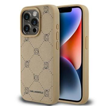 Karl Lagerfeld KLHMP15XPGKHPHE Magsafe Karl Heads tok iPhone 15 Pro Max - bézs kép