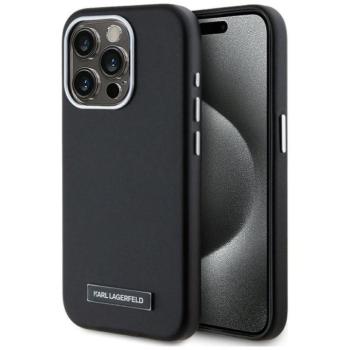 Karl Lagerfeld KLHMP15XPGMSRPK FW Metal Plate MagSafe-kompatibilis tok iPhone 15 Pro Max - fekete kép
