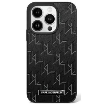 Karl Lagerfeld KLHMP16MPKHPORPK Hot Stamp Magsafe keménytok iPhone 16 Plus - fekete kép