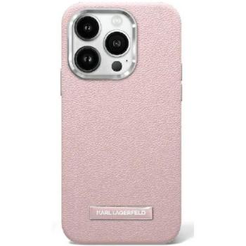 Karl Lagerfeld KLHMP16SPGMSRPP FW Metal Plate MagSafe keménytok iPhone 16 - rózsaszín kép