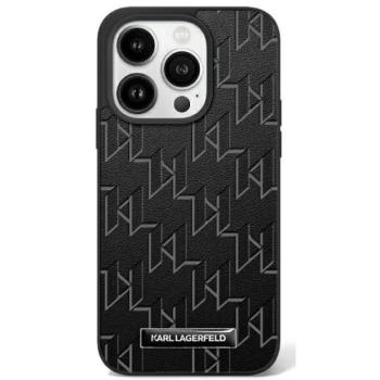 Karl Lagerfeld KLHMP16SPKHPORPK Hot Stamp Magsafe keménytok iPhone16 - fekete kép