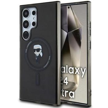 Karl Lagerfeld KLHMS24LHFCKNOK Samsung S24 Ultra S928 fekete keménytok MagSafe kép