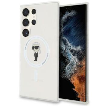 Karl Lagerfeld KLHMS24LHFCKNOT IML Ikonik MagSafe keménytok Samsung Galaxy S24 Ultra - átlátszó kép
