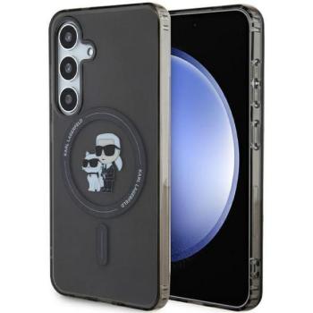 Karl Lagerfeld KLHMS24SHGKCNOK Samsung S24 S921 fekete keménytok MagSafe kép